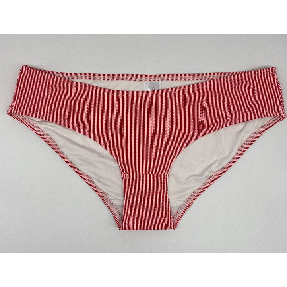 New Cache‎ Coeur Maternity Bikini Bottoms Small Red White Stripe St Tropez